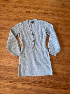 Sweater Dress - Light Gray